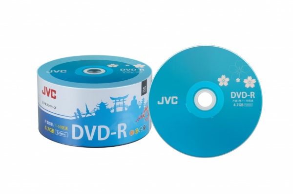 JVC 16x Branded DVD-R F1 Dye - 50 Stack
